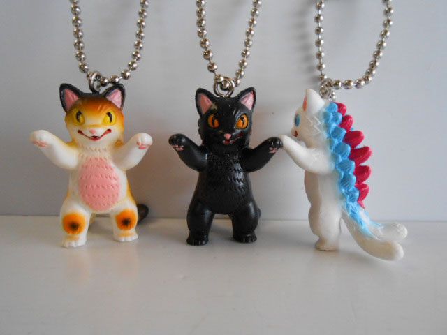 ♯Jwi09IO化猫怪獣ネゴラフィギュアマスコット全5種