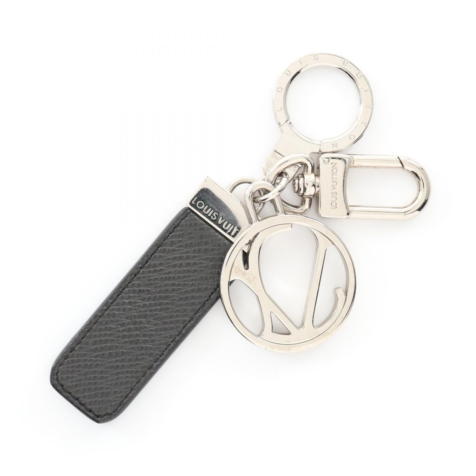 【鑑定済】ルイヴィトン  ポルトクレ LV クラブ タイガ レザー M65046 ルイ・ヴィトン LOUIS VUITTON キーホルダー ポルトクレ LV