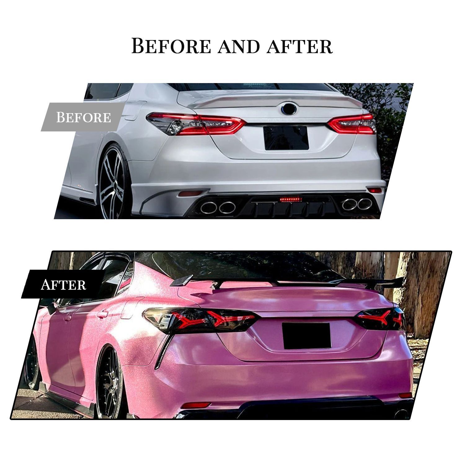 トヨタ カムリ 18-22年モデル 用 LEDエアプレーンスタイル尾灯ユニット改造