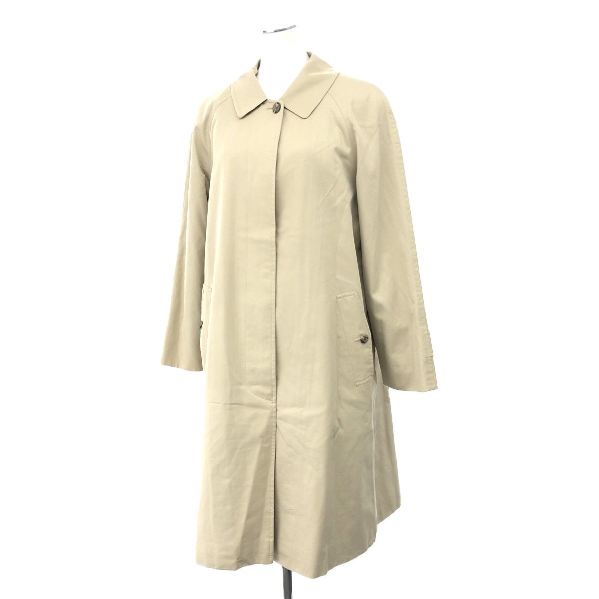 バーバリー　ステンカラーコート　ロング丈　裏ノバチェック　ライナー付　ベージュ バーバリー Burberry London ステンカラーコート ノバチェック