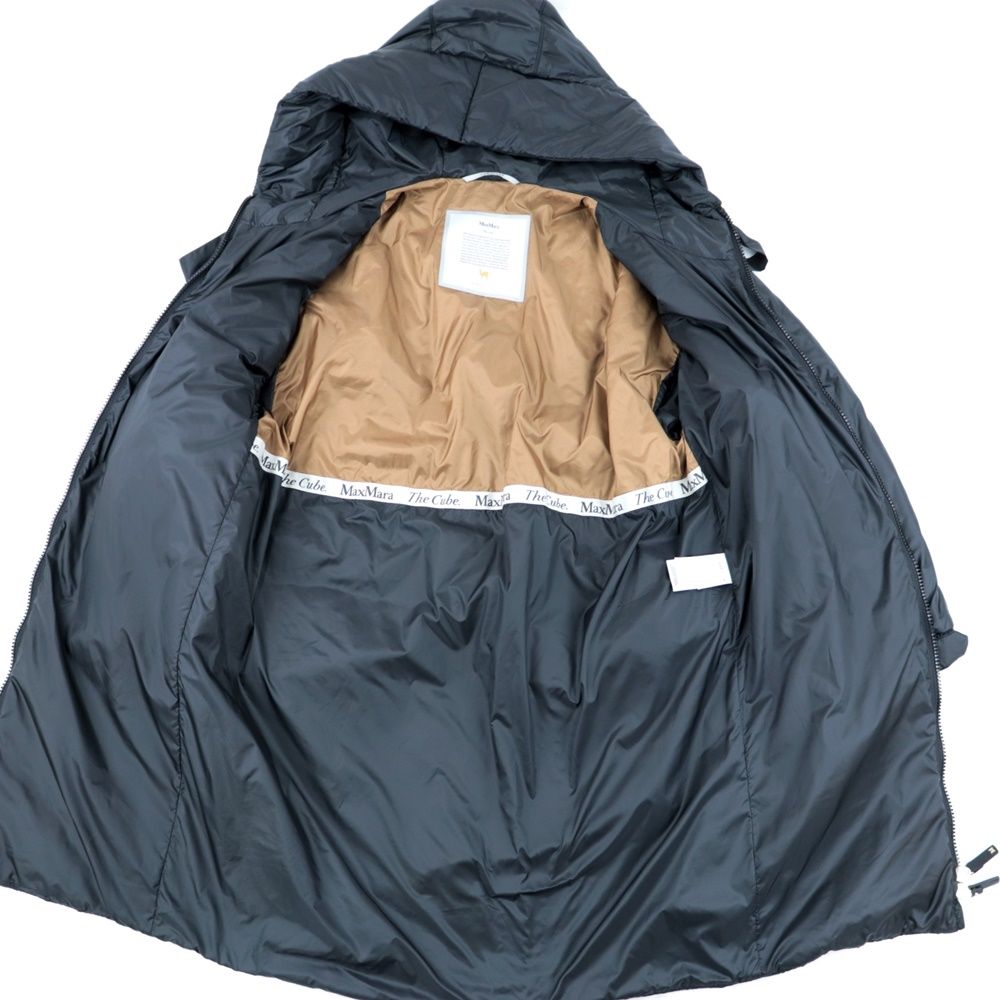 MAX MARA the cube CameLuxe　フード　ロングコート　42 MAX MARA the cube CameLuxeフードロングコート42