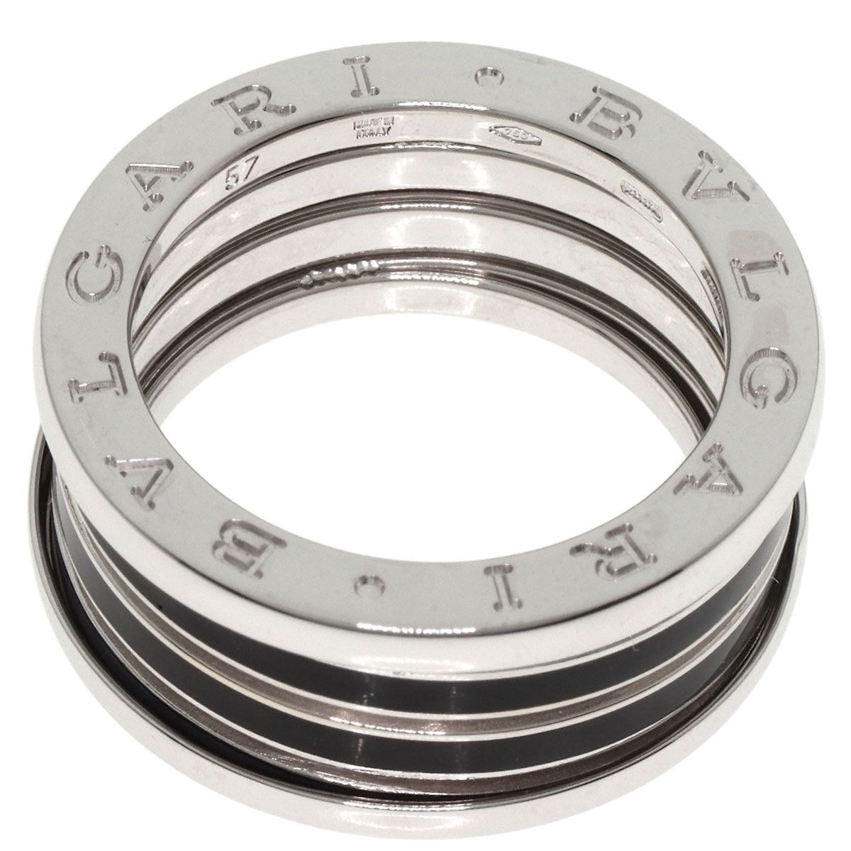 BVLGARI ブルガリ B-zero1 ビーゼロワン 4バンド ブラックラッカー #57  