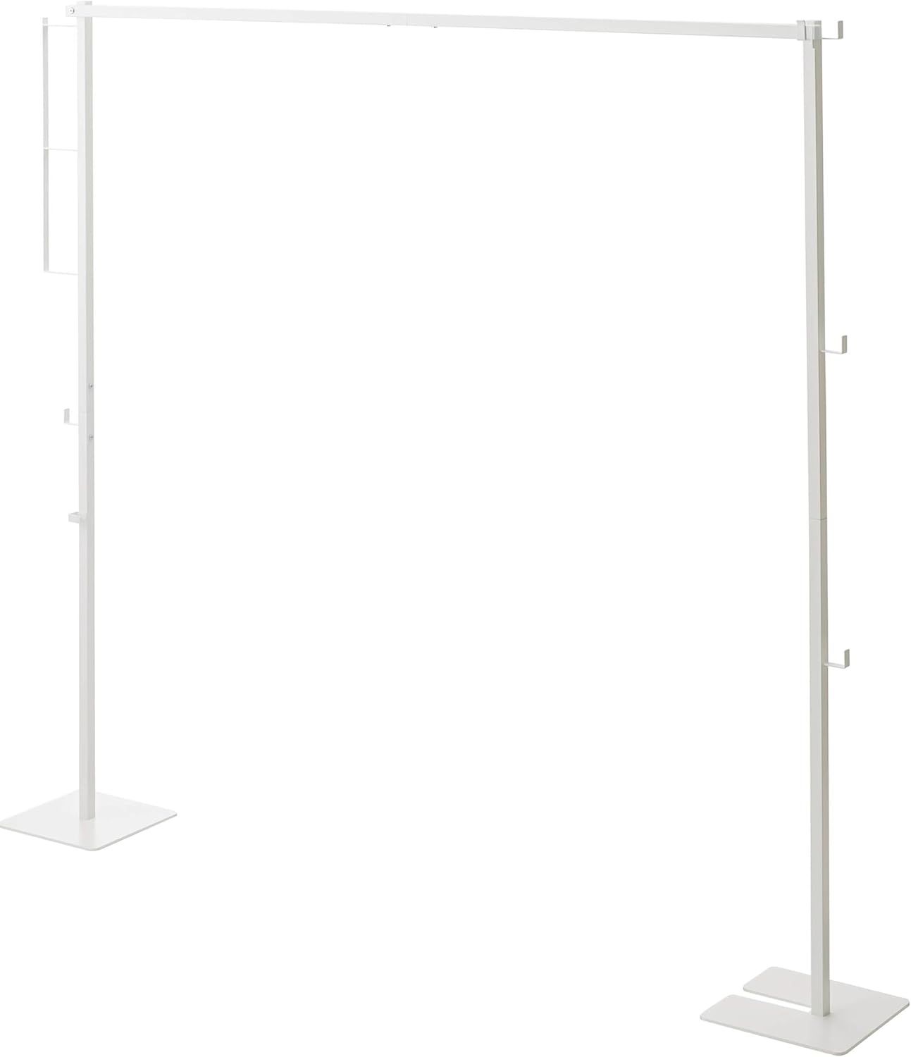 山崎実業(Yamazaki) 折り畳み 室内物干し ホワイト 使用時：約W175×D25×H160cm タワー tower 洗濯物干し コンパクトに収納できる 組み立て簡単 6619