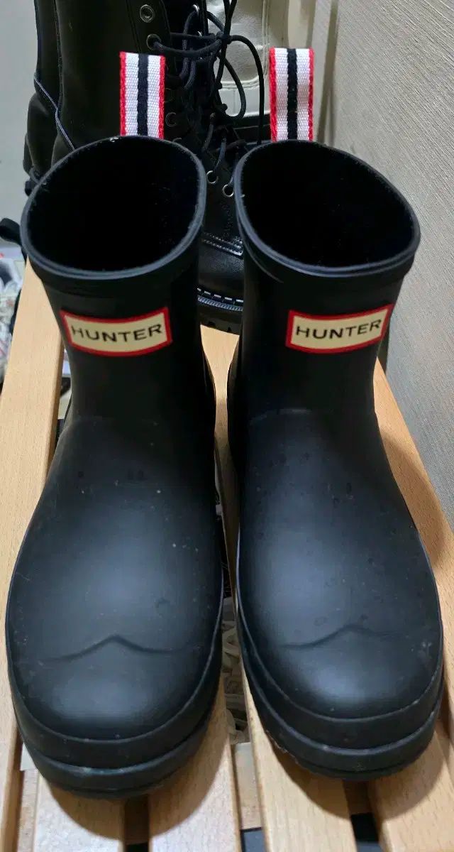 HUNTER ハンター レインブーツ プレイ ショート 黒 230 UK4