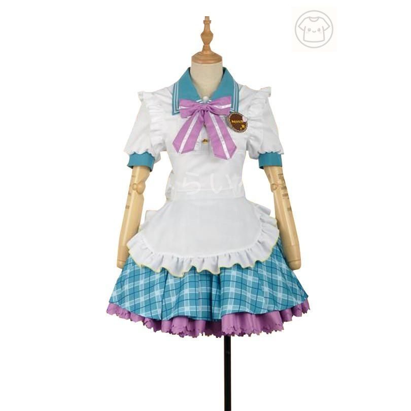 lovelive Sunshine Aqours ラブライブ サンシャイン アクア バレンタイン 覚醒前 メイド服 黒澤ルビィ くろさわ るびぃ 風 コスプレ衣装