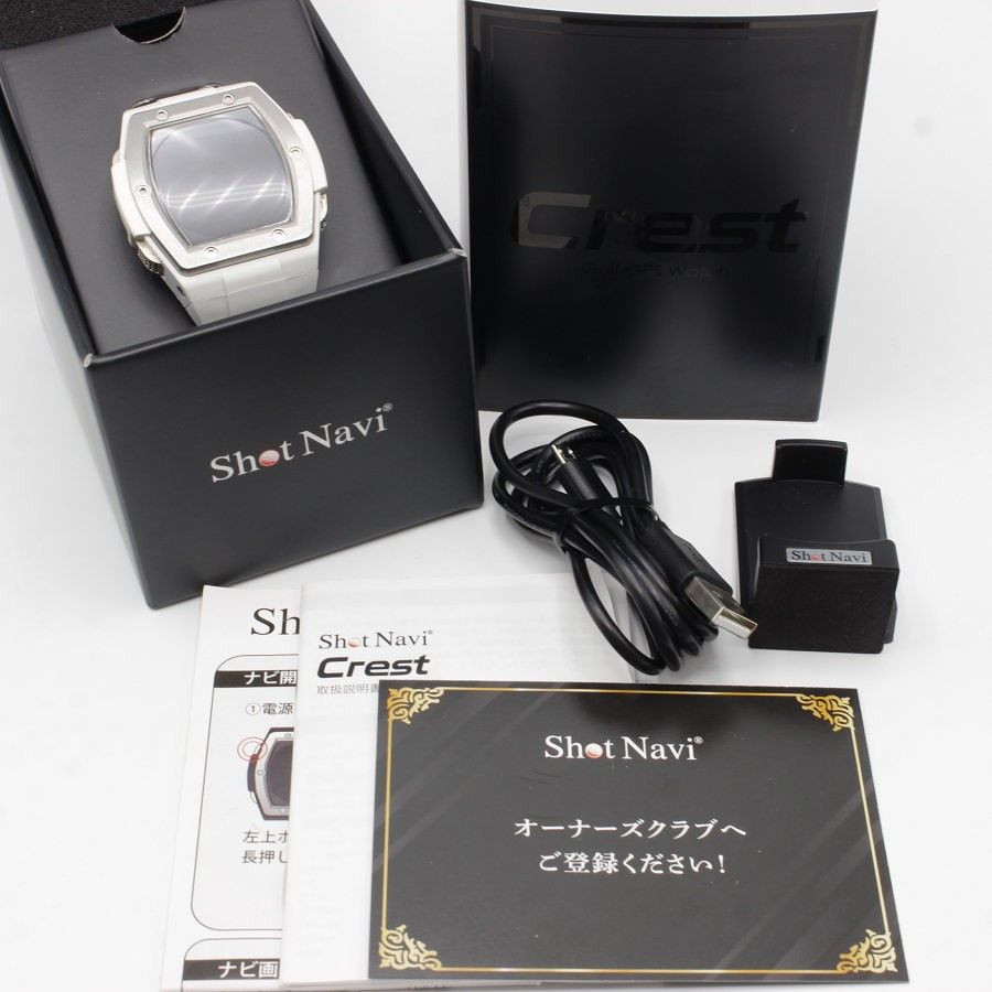 ShotNavi Crest WH×SV 腕時計型距離計測器 ショットナビ クレスト ゴルフ テクタイト 本体