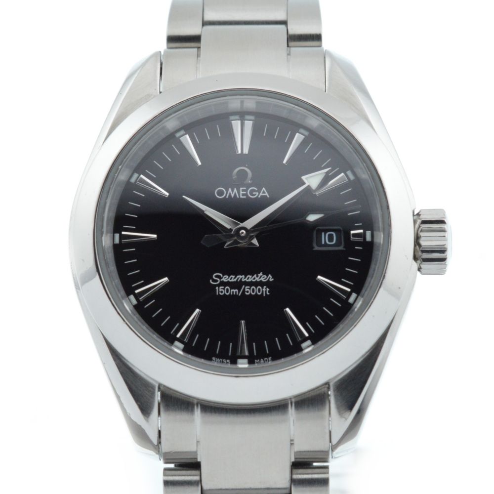 オメガ OMEGA 2577.50 シーマスター アクアテラ デイト クォーツ レディース良品 H#136692