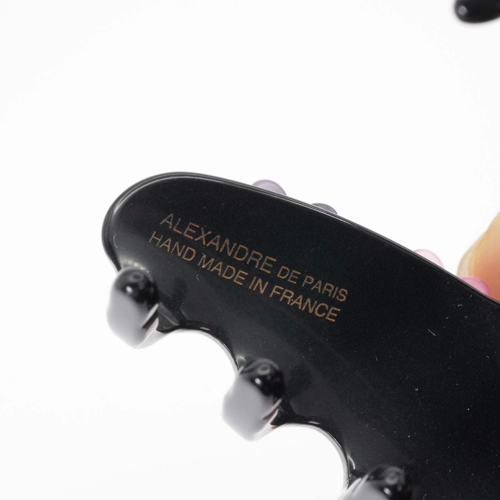 【美品】アレクサンドルドゥパリ M ヘアクリップ　人気のブラック 完売品 M クリップ｜ALEXANDRE DE PARIS（アレクサンドル ドゥ パリ）