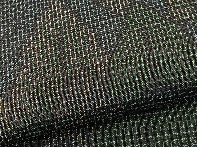 平和屋着物▽上質な紬 単衣 樹林文 正絹 逸品 BAAS8361hv