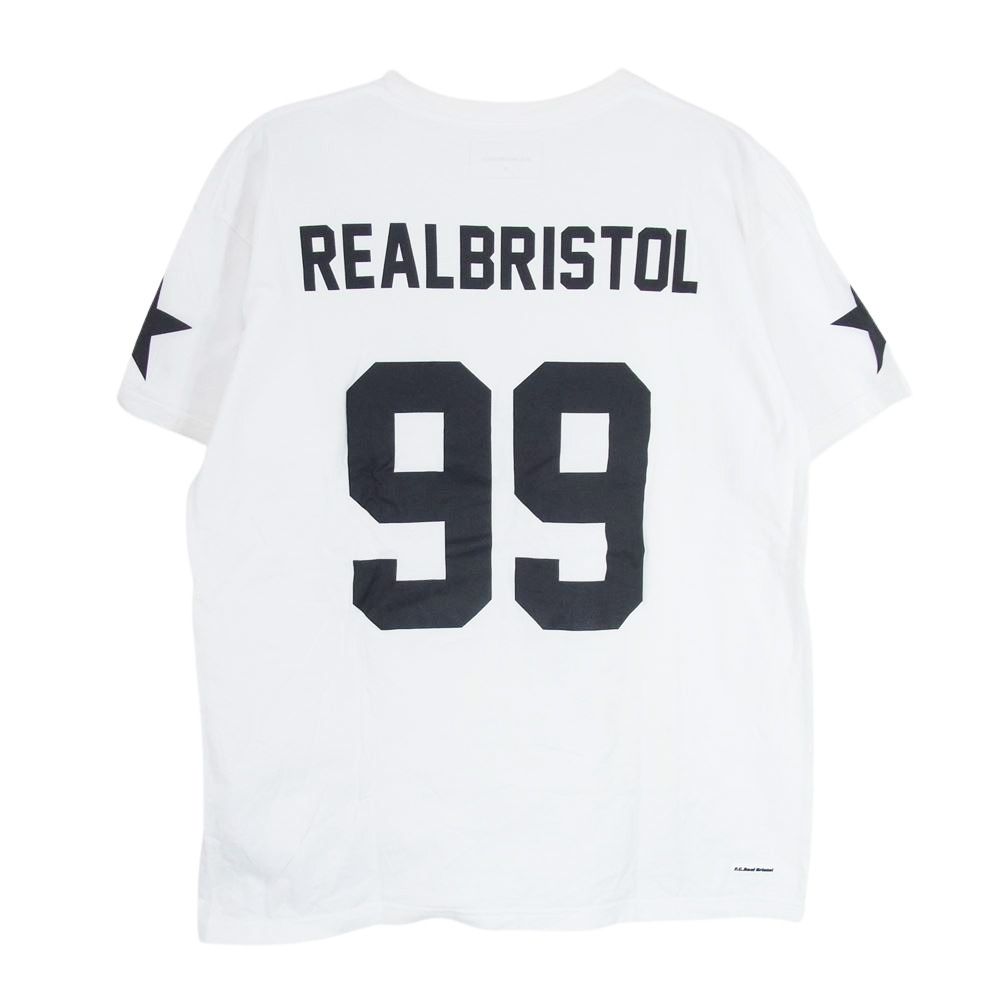 F.C.R.B. ホワイト Tシャツ ホワイト 【MOVESPORT】SUNSCREEN TOUGHオーセンティックロゴ