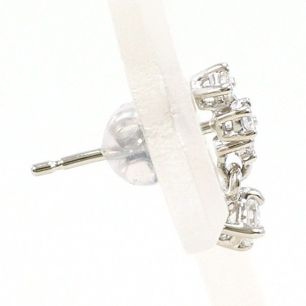 PT900 ピアス pierced earrings 片耳 ダイヤ 0.14 総重量約0.5g