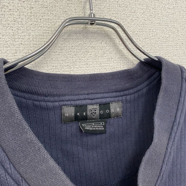 NIKE GOLF ナイキ ゴルフ セーター ベスト 90s 銀タグ 紺 古着 used 00s NIKE GOLF ナイキゴルフ コットンニットベスト