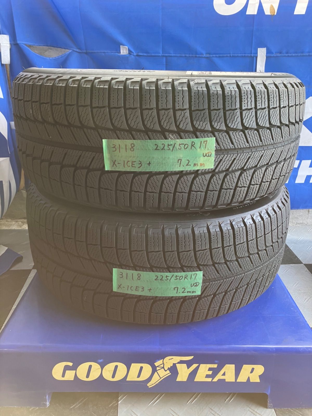 225/50R17 ミシュラン X-ICE3+ スタッドレス 中古タイヤ2本 225/50R17 ミシュラン X-ICE3+ スタッドレス 中古タイヤ2本