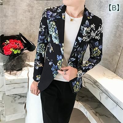  E C部 X 999シルバー 秋冬 コーデ メンズ 服 シンプル ファッション オシャレ 大人 かっこいい 大きいサイズ ストリート 紳士服 花柄 ジャケット アウター フラワープリント スーツ ナイトショー その他 パンツ