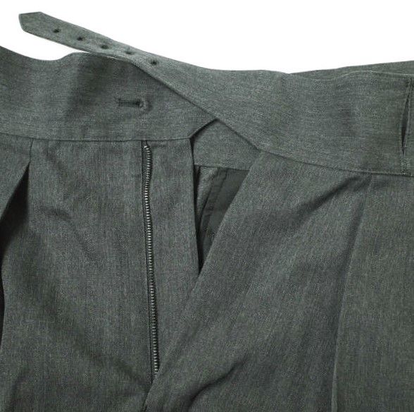 THE RERACS ザ リラクス 21AW 日本製 GURKHA SLACKS 2タック グルカスラックス 21FW-REPT-122-2-J 48  チャコールグレー パンツ ワイド ボトムス mc68656 - メルカリ