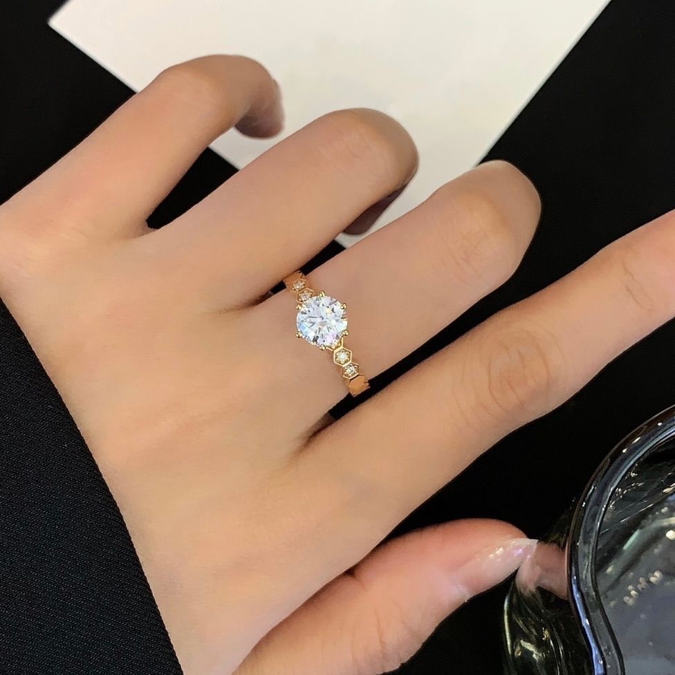 オーダーメイドジュエリー K18ゴールドダイヤリング 1.06ct/1ct