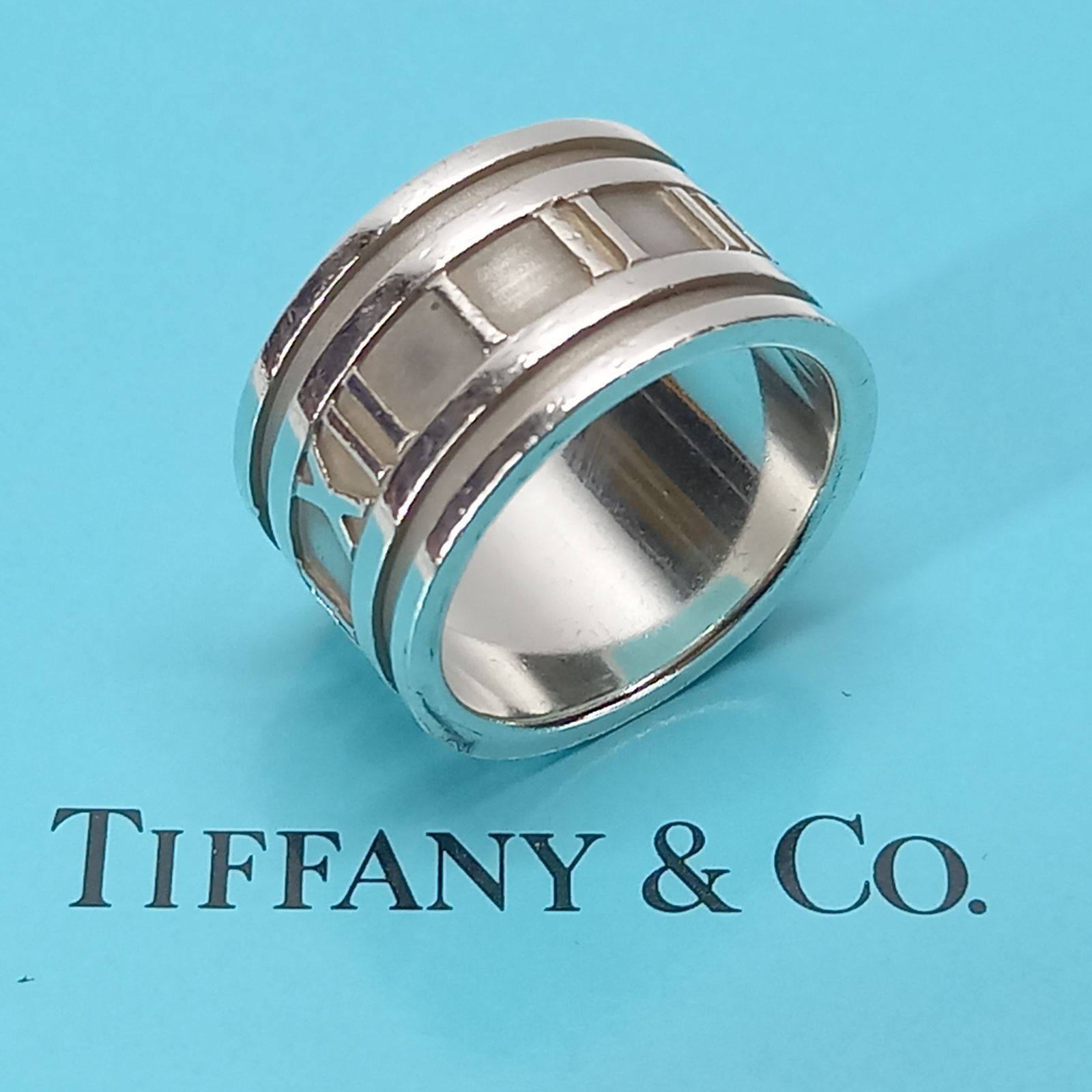 極美品✨ ティファニー リング アトラス AG925 #14.5 14.5号 11mm アトラスリング 925シルバー TIFFANY &Co
