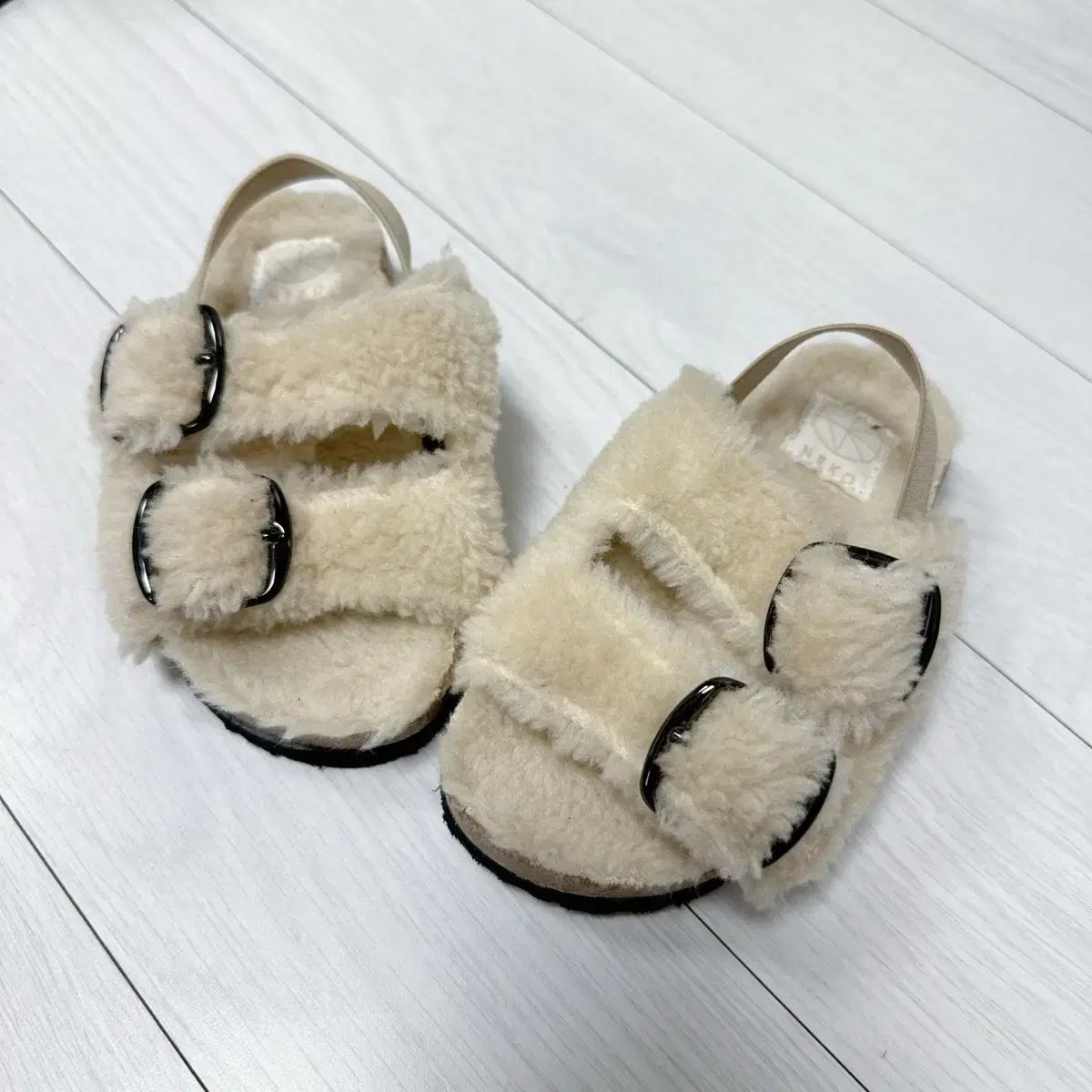 子供用の靴 冬 靴 ファースリッパ 150mm