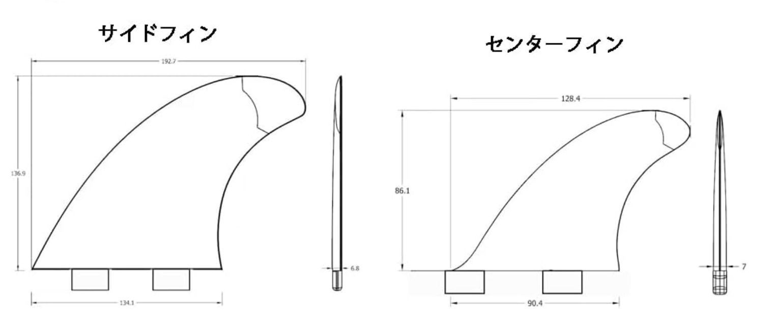 送料無料△CMC SURF SHOP FCS対応 TWIN + STABILISER FINS セット 新品 