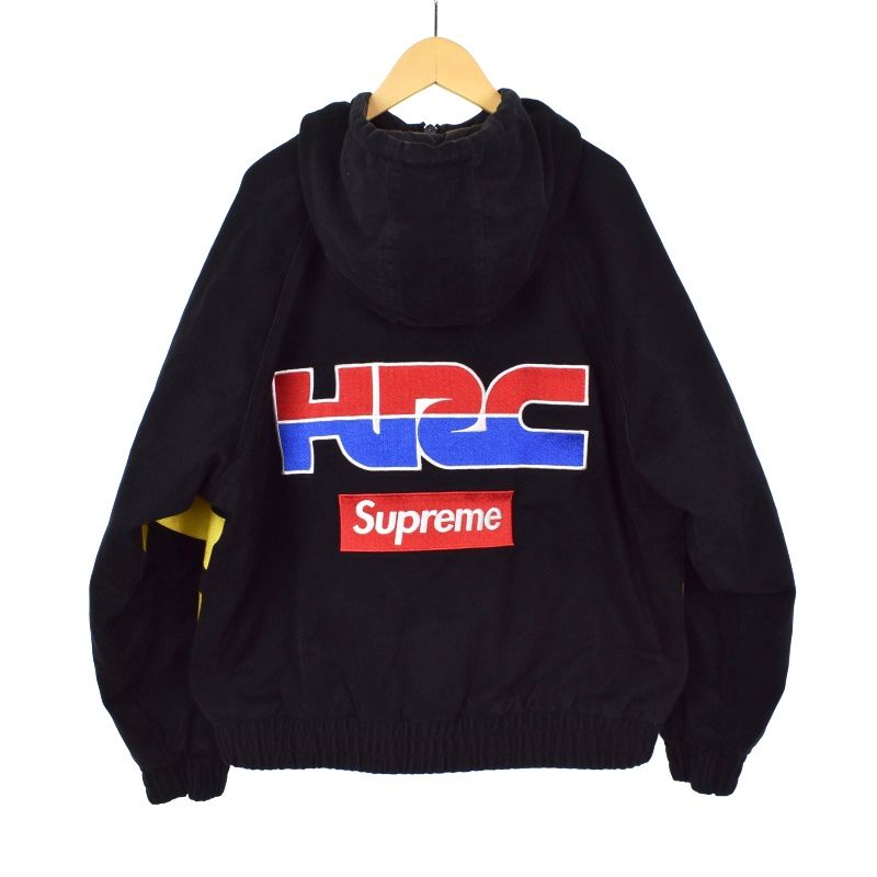 シュプリーム SUPREME 19AW HONDA FOX RACING PUFFY ZIP UP JACKET ホンダ フォックス レーシング  ジャケット 中綿 S 黒 ブラック - メルカリ