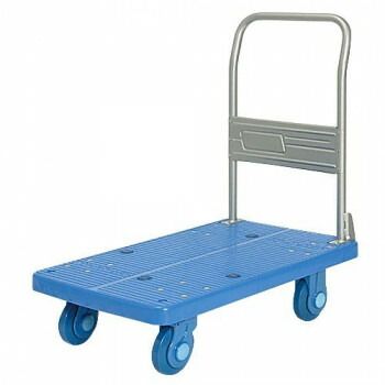 静音台車 ハンドル固定式 ウレタンタイヤ付 最大積載量250kg PLA250-UR