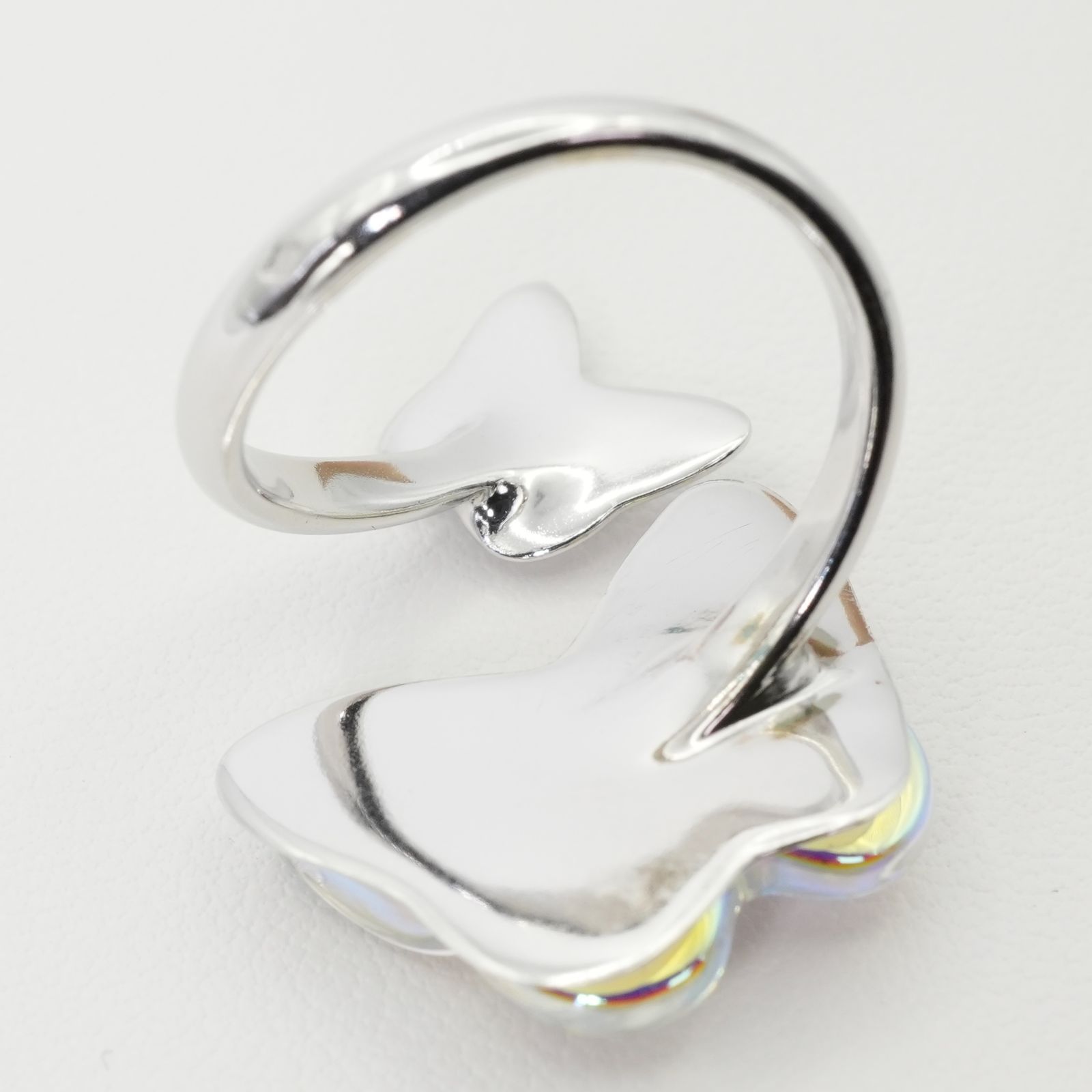 希少 バカラ ツイスト バタフライ スクリュー リング 蝶/24-3704S  