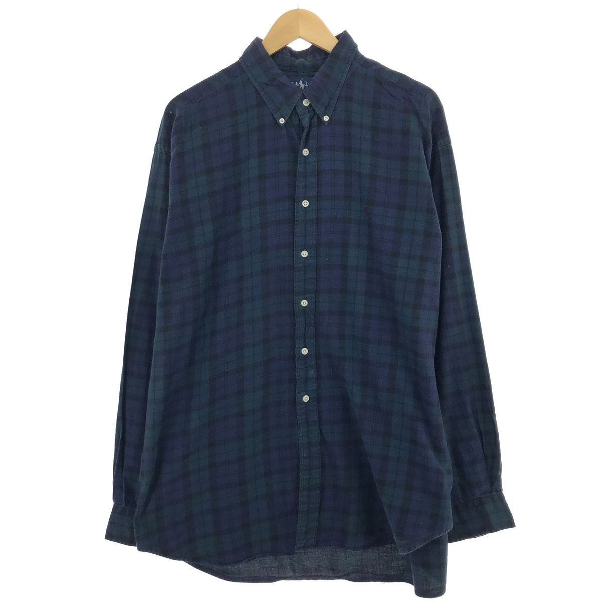 古着 ラルフローレン Ralph Lauren BLAIRE 長袖 ボタンダウン フランネルチェックシャツ メンズXXL相当/eaa475046