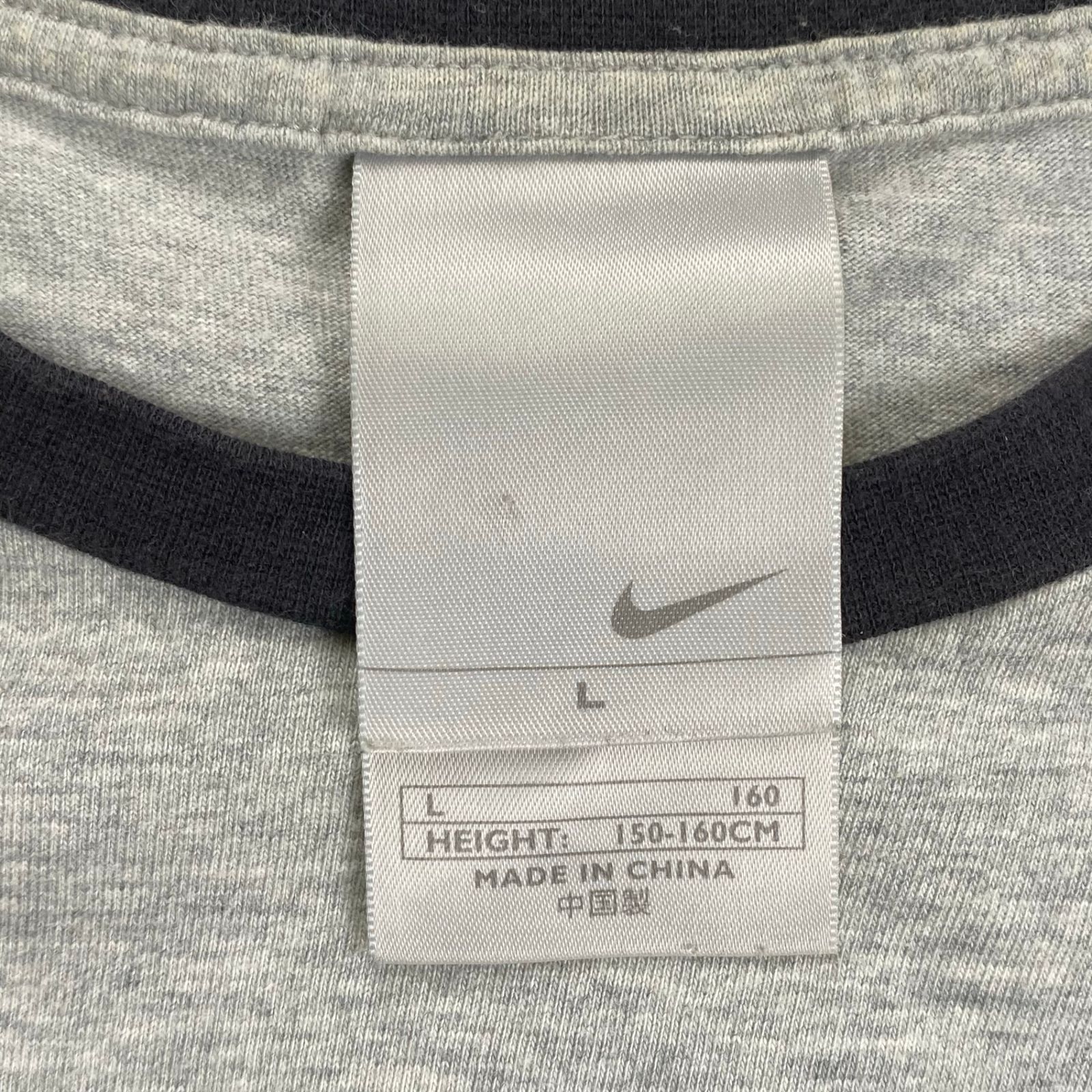 00s NIKE ナイキ / フロッキープリント リンガー ロゴTシャツ