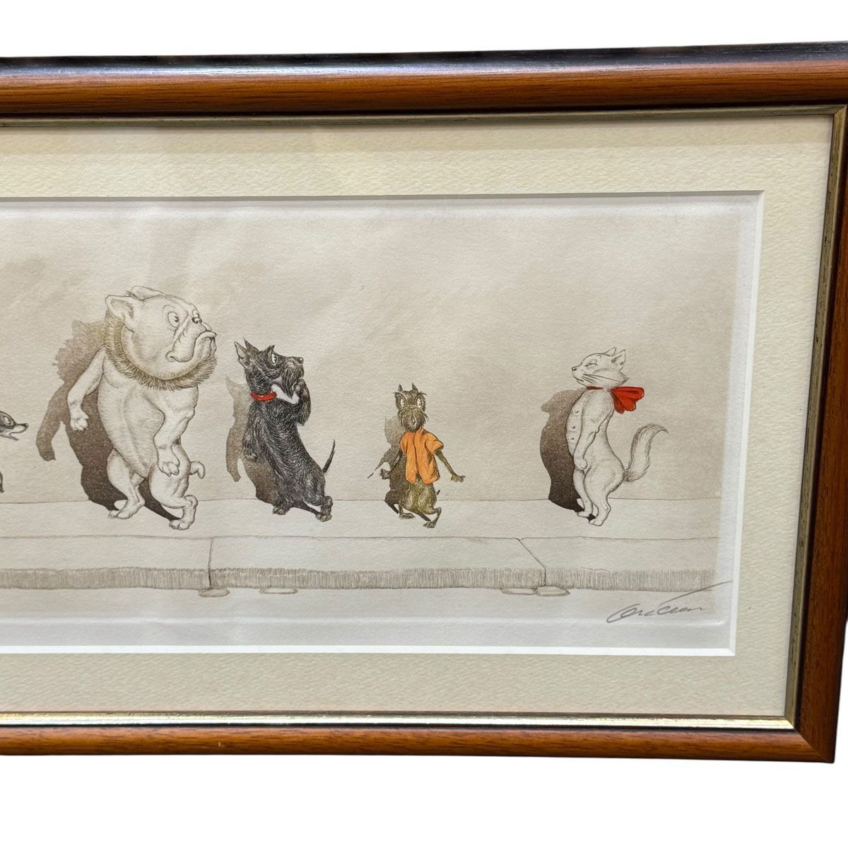 ◇ボリス オクライン◇銅版画 『あわて者』 dirty dogs of paris