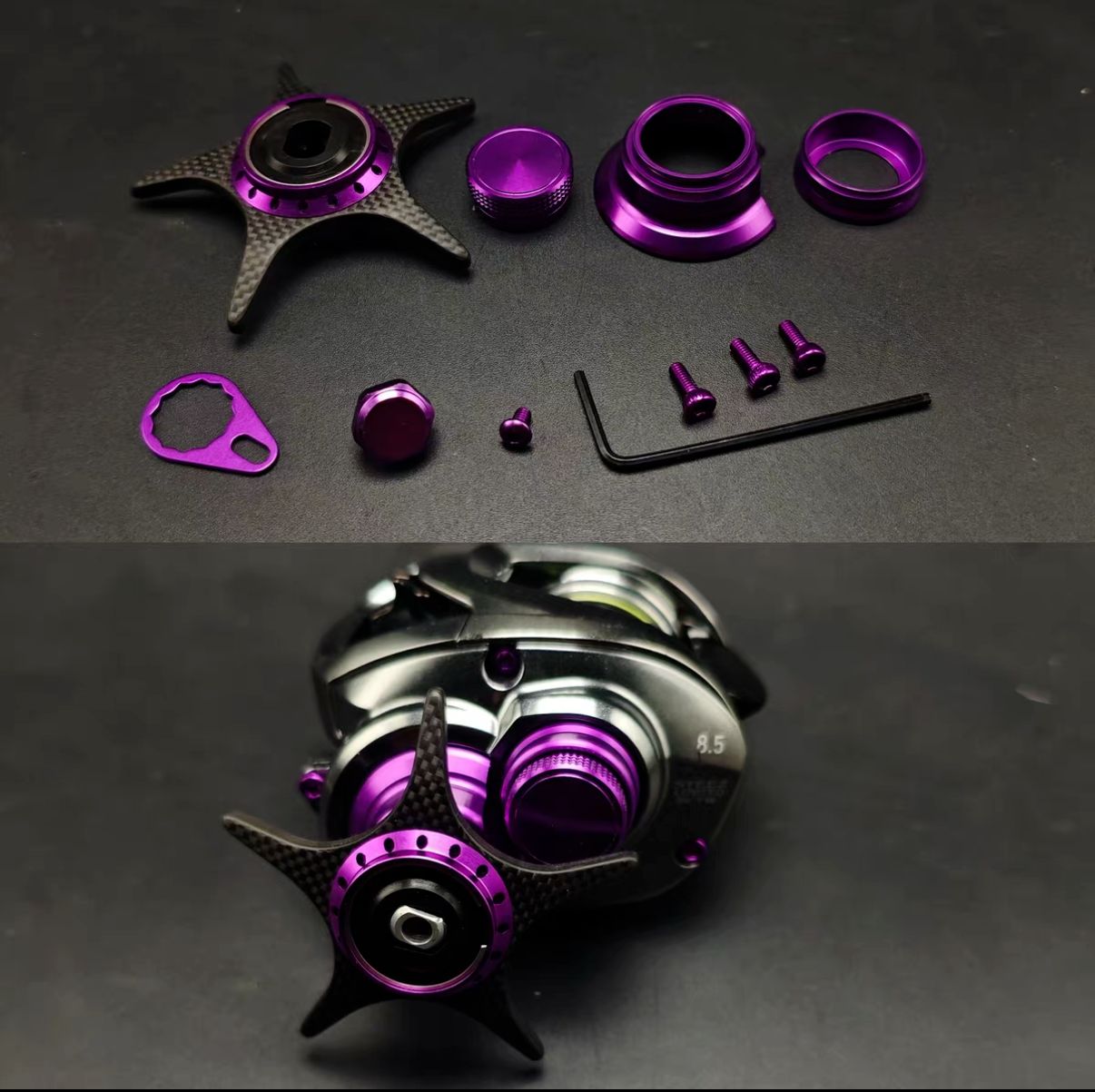 DAIWA汎用 軽量カーボン×アルミ オフセットスタードラグ スクエア