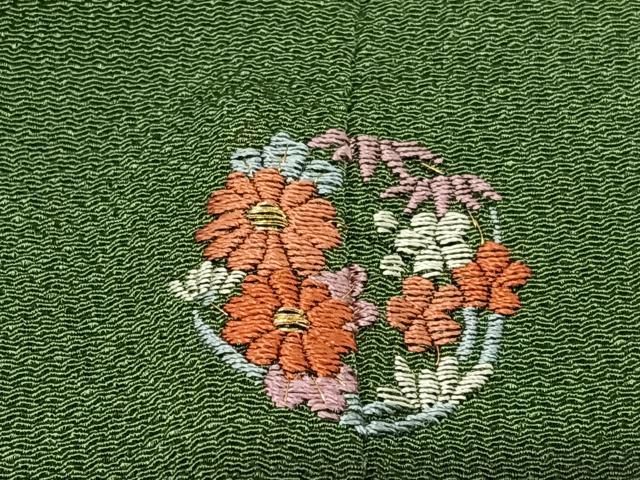 平和屋着物○豪華振袖 色無地 菊塵色 鬼しぼ縮緬 正絹 逸品 AAAZ7393zg