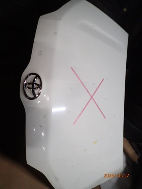 プロボックス サクシード NCP160 ボンネット フードパネル ソリッドホワイト