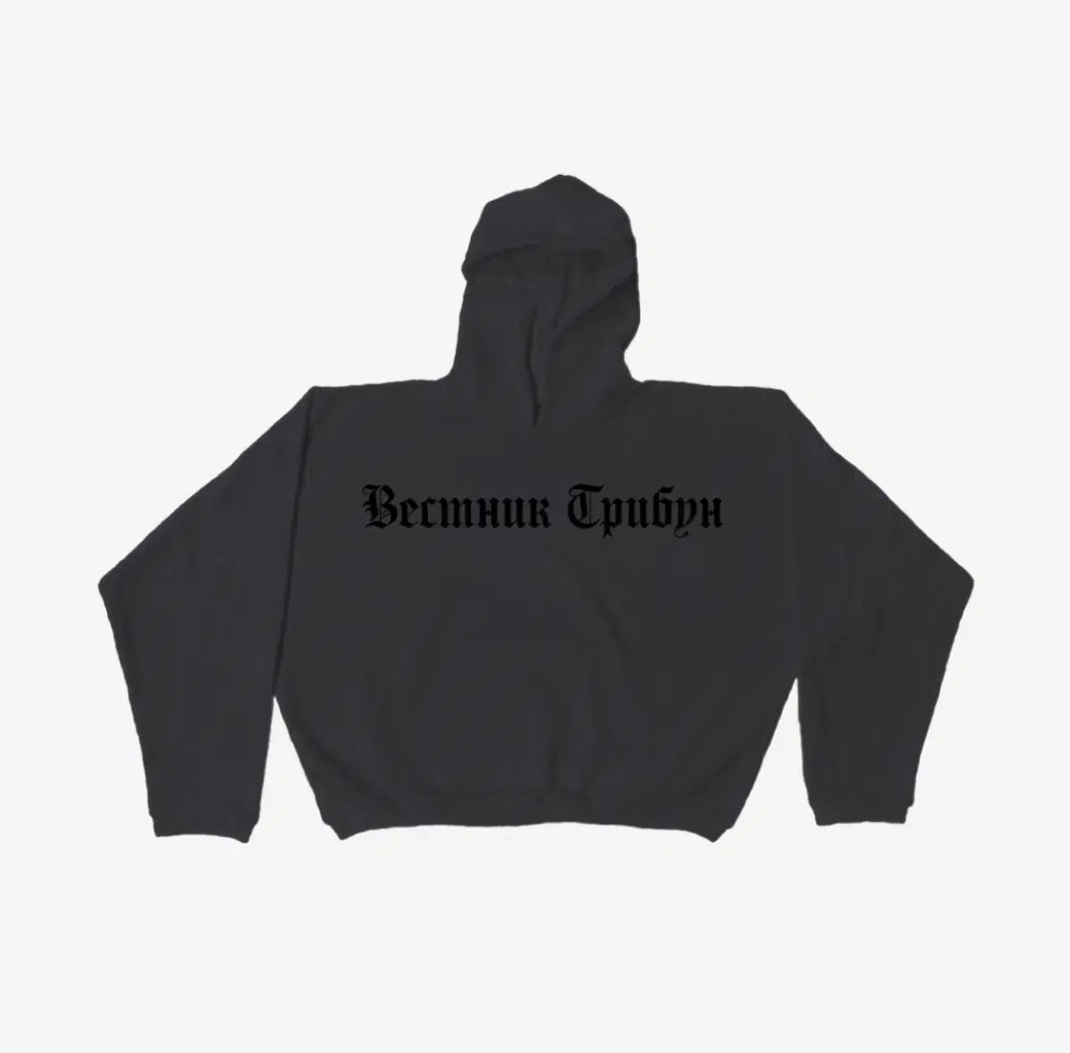 イージー x Gosha Rubchinskiy(ゴーシャラブチンスキー) トリビューン ヘラルド HD ー 01 フード チャコールグレー 2