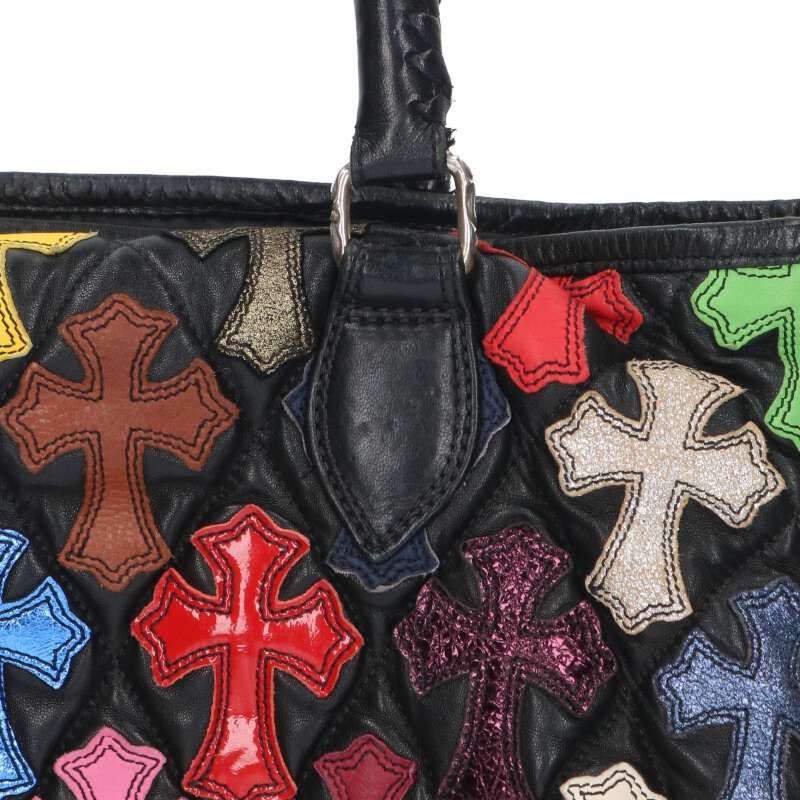 クロムハーツ FS TOTE/FSトート マルチクロスパッチ付きレザー クロムハーツ FS TOTE/FSトート マルチクロスパッチ付きレザー