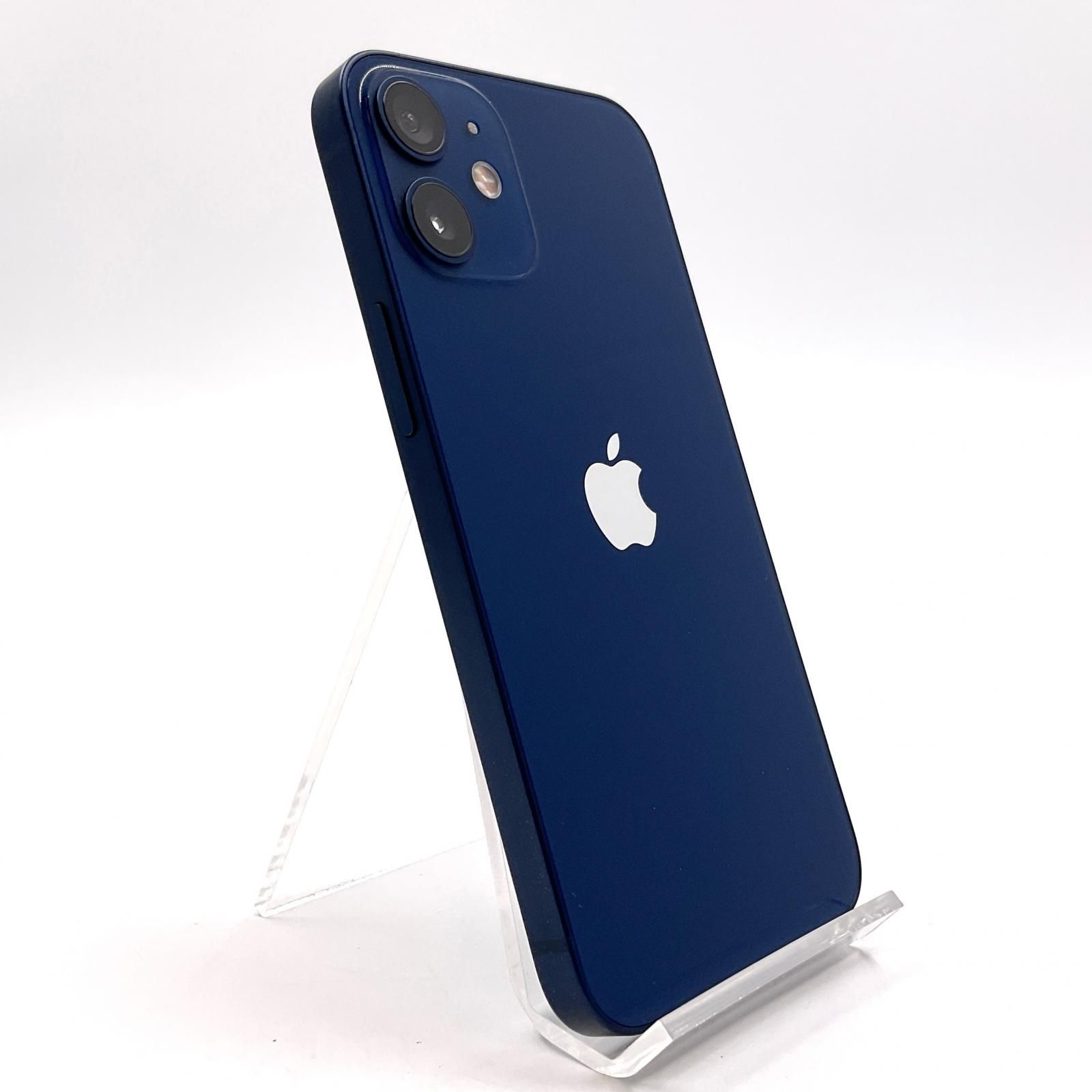 全額返金保証 最速発送 Apple iPhone 12 mini 128GB ブルー au 白ロム 動作 済 76%