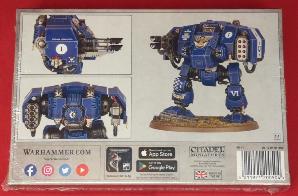 GAMESWORKSHOP WARHAMMER40000 SPACE MARINES BALLISTUS DREADNOUGHT