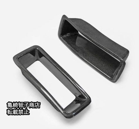 ブラックカーボンファイバー製 フロントバンパーダクト