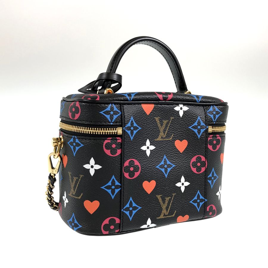 ルイ・ヴィトン LOUIS VUITTON モノグラム ゲーム オン ヴァニティ PM M57482 ノワール PVC 化粧ポーチ skd【中古】