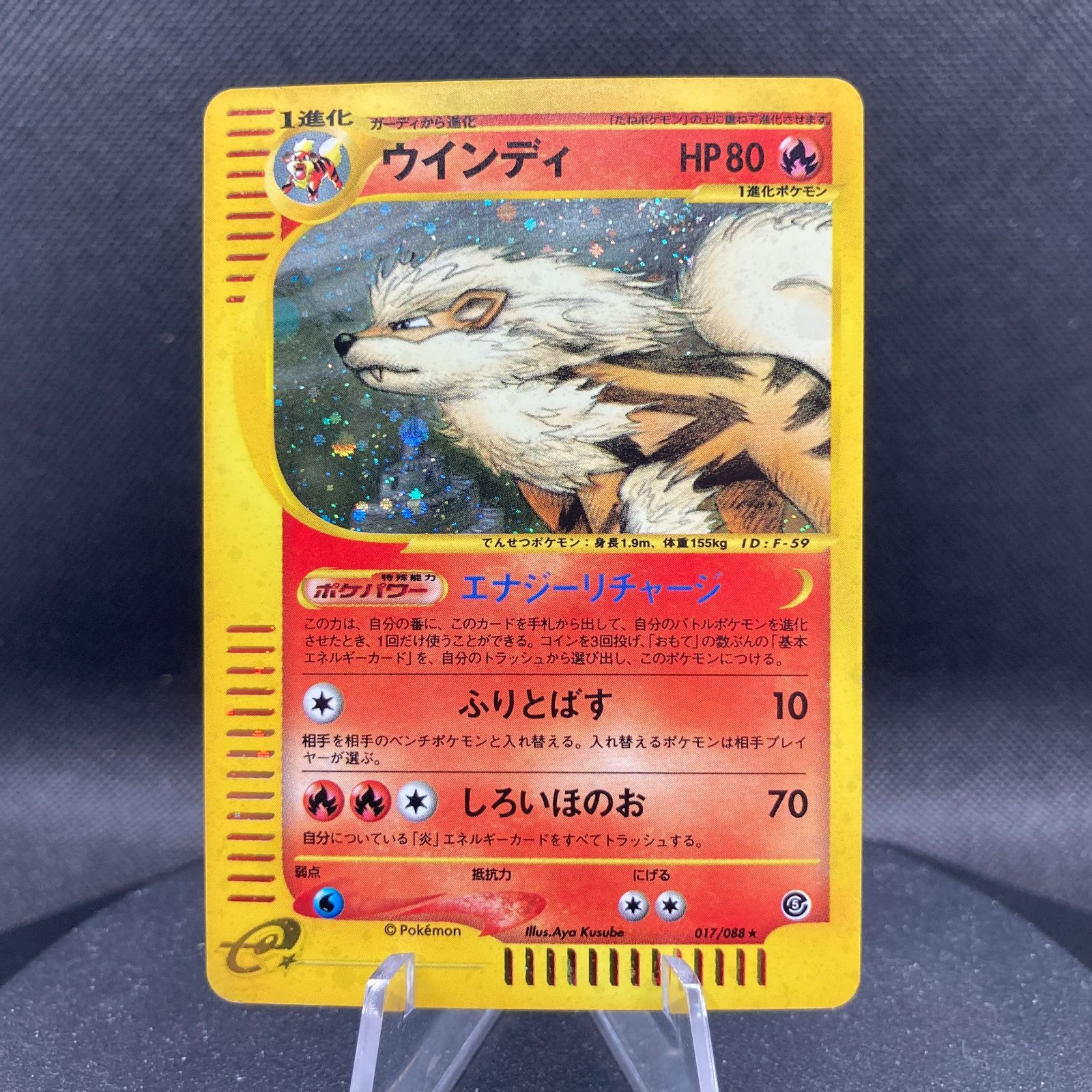 e ウインディ（Arcanine）　016/088 1ED ウインディ eカード 017/088 Arcanine Pokemon 【公式通販】