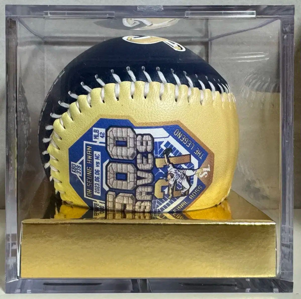 Samsung サムスン LIONS₍ライオンズ オ スンファン 呉昇桓 韓国 米国 日本 500 セーブ 記念球 直筆サイン