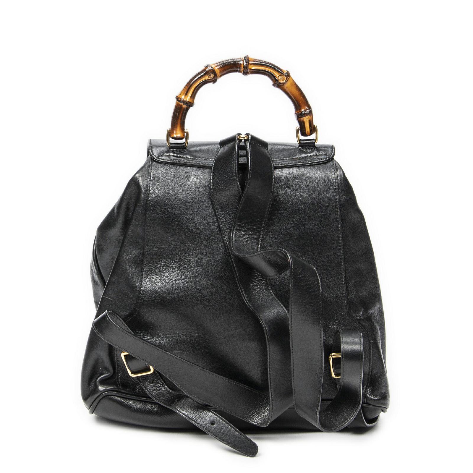 リュックサック黒カーフスキンレザーA