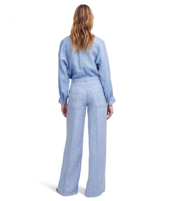 【送料無料】 メイドウェル レディース カジュアルパンツ ボトムス The Zoe Relaxed Wide Pant Sunfaded Blue