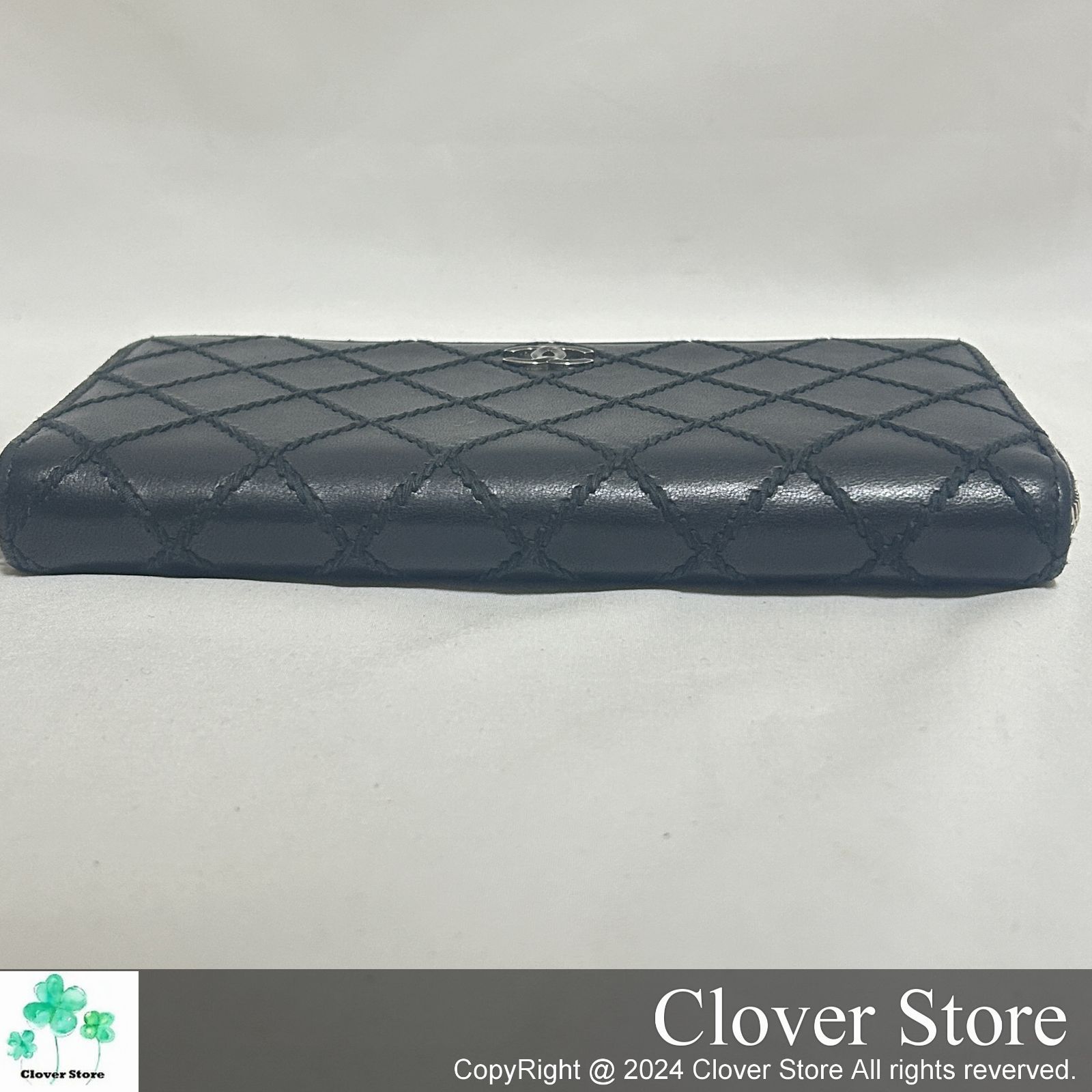 【美品】CHANEL ワイルドステッチ マトラッセ ラウンドファスナー 長財布 最終価格！！ 【美品Aランク】 CHANEL シャネル マトラッセ