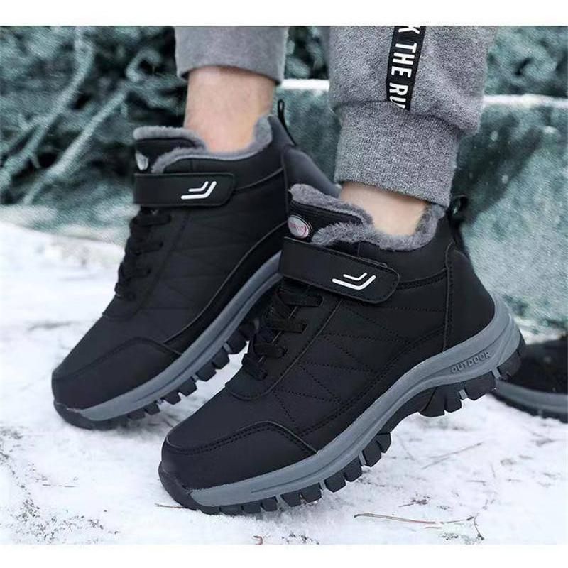 スノーシューズ メンズ レディース 靴 裏起毛 裏ボア ムートンブーツ スノーブーツ ワークブーツ 防寒 雪靴 ショートブーツ 冬靴 カジュアル 滑らない hyxz 147
