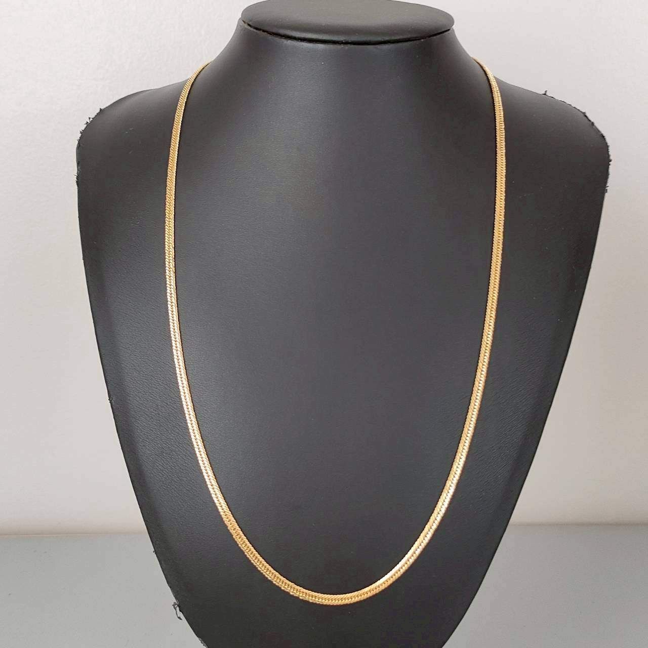 18金 K18 男女兼用 造幣局 12面トリプル 喜平ネックレス 14.97g 60.5㎝ D67