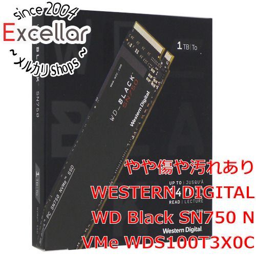 bn:15] Western Digital製 SSD WD Black SN750 NVMe WDS100T3X0C 1TB 0