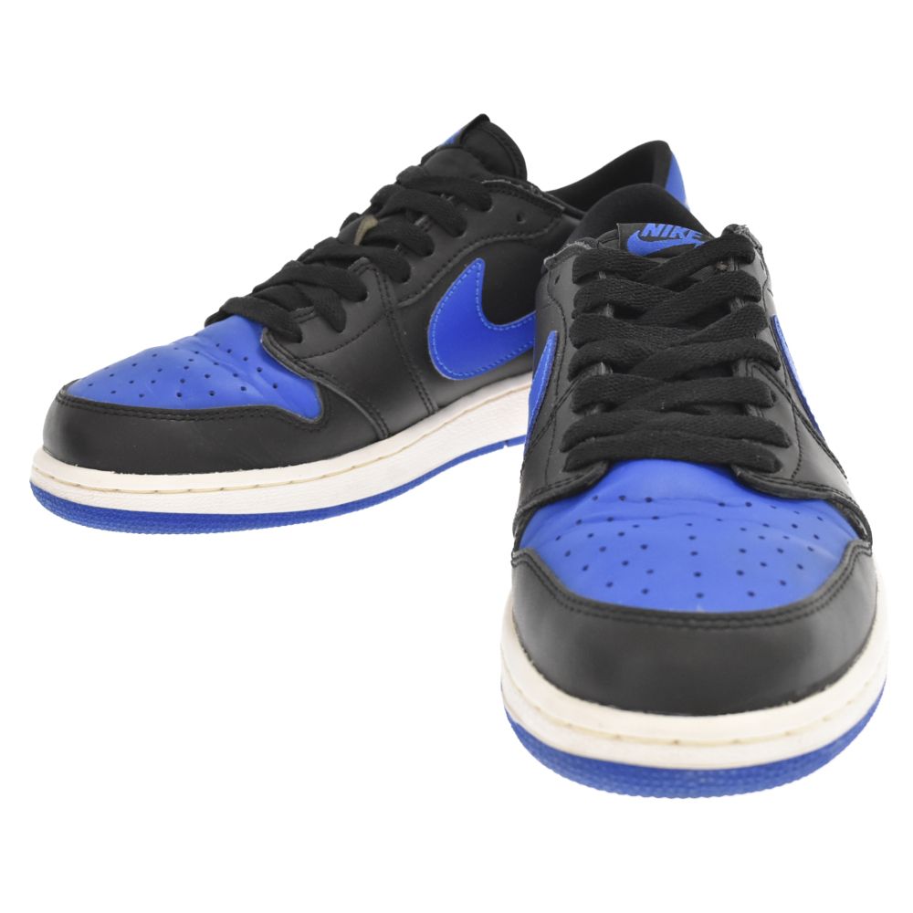 NIKE (ナイキ) AIR JORDAN 1 RETRO LOW OG BG ROYAL BLUE エア ジョーダン1 ロイヤルブルー  ローカットスニーカー レディース ブルー/ブラック US7Y/25cm 709999-004 - メルカリ