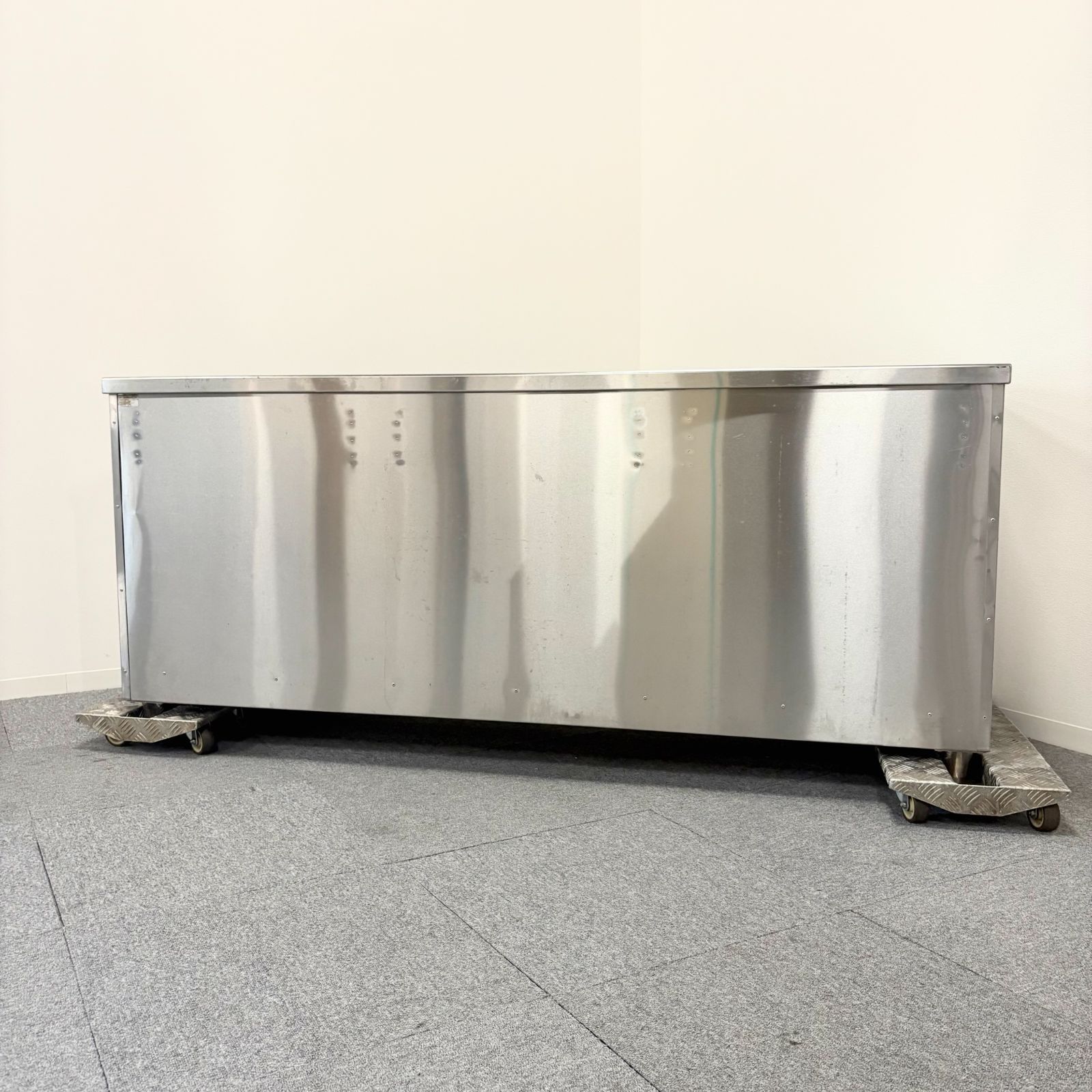 キャビネット|タニコー|幅1800mm×奥行600mm×高さ800mm|業務用|厨房機器|棚|台|テーブル|引き出し付|1509