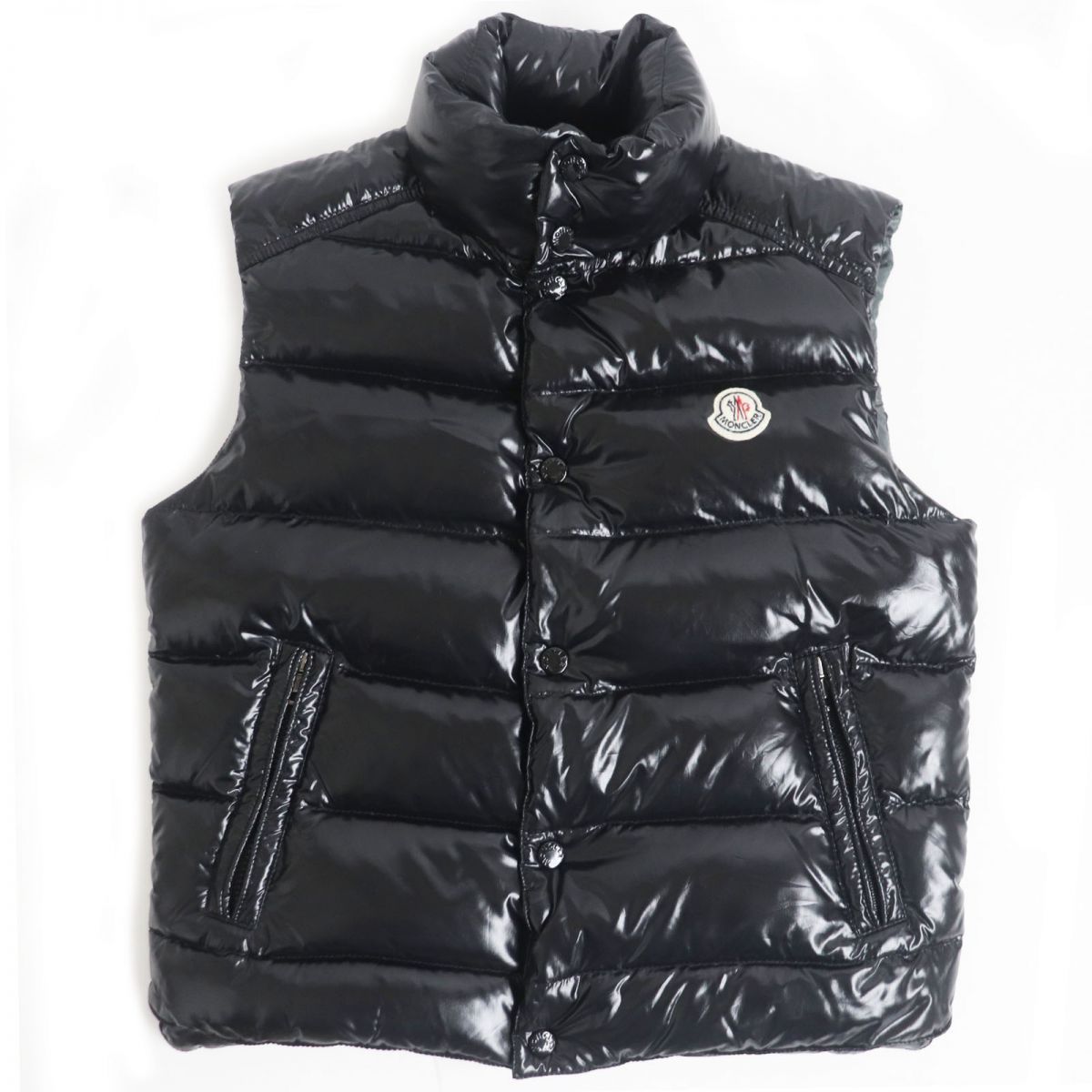 美品□MONCLER/モンクレール TIB GILET ティブ ロゴワッペン付き 