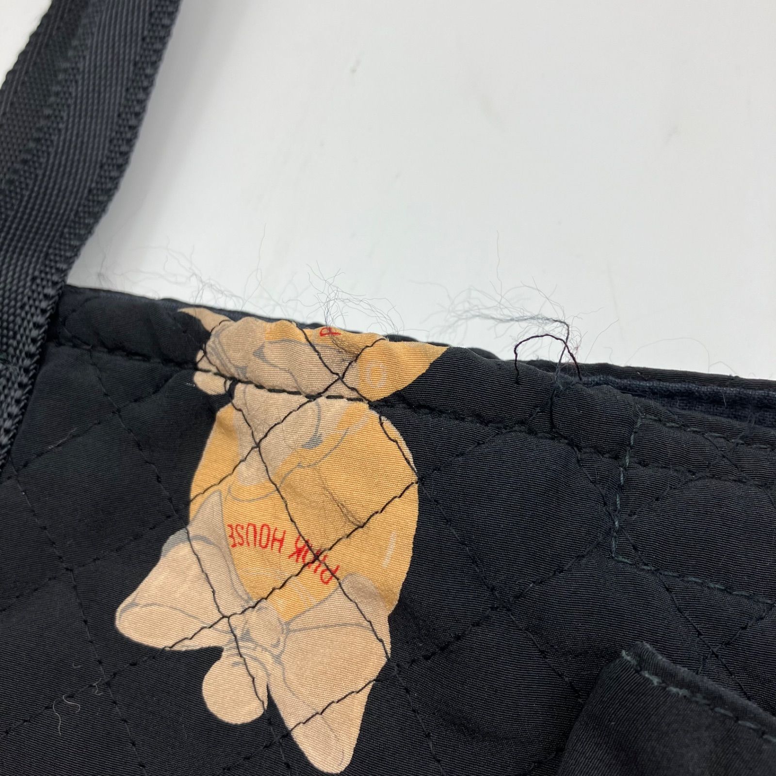 ピンクハウス　インゲボルグ黒いキルティングショルダーバッグ 黒リボンキルティングミニショルダーバッグ - ピンクハウス通販